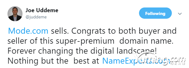 四字母域名Mode.com被曝易主神秘买家