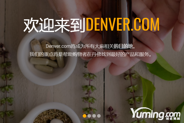 六年前卖出百万美金域名danver.com已被大麻终端启用!