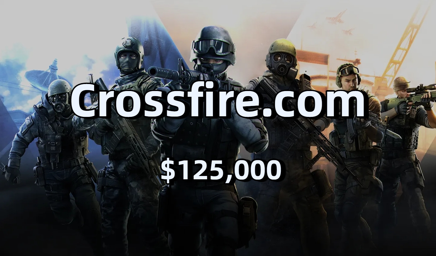 Crossfire.com以12.5万美元成交，买家为《穿越火线》开发商SmileGate