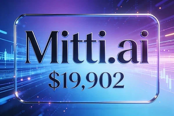 Mitti.ai域名以19,902美元成交，AI领域优质数字资产引关注