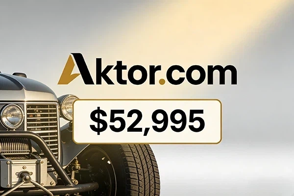 Aktor.com 以52,995美元成交，娱乐领域精品域名价值凸显