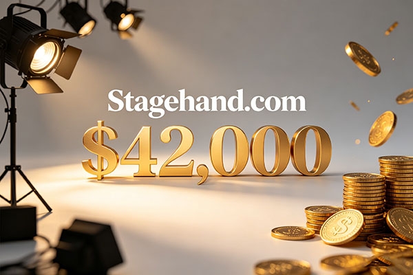 ​Stagehand.com以 $42,000成交：演艺行业优质域名再获市场认可