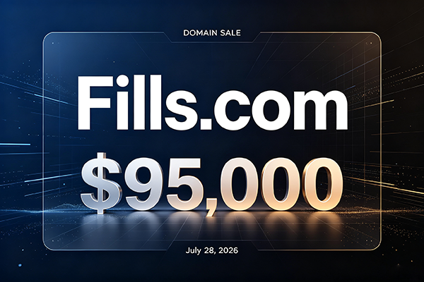 Fills.com 以 95,000 美元成交! 多赛道通用英文单词域名完成交易