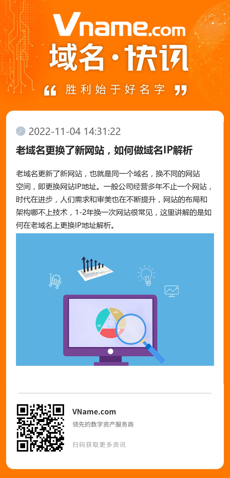 老域名更换了新网站,如何做域名IP解析