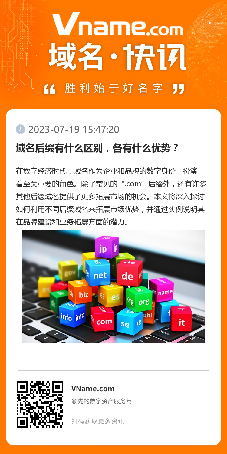 域名后缀有什么区别,各有什么优势?