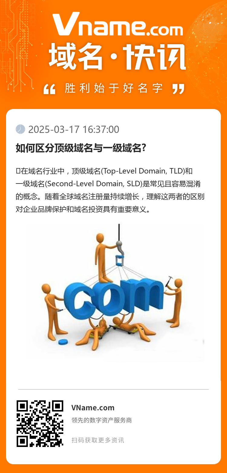 如何区分顶级域名与一级域名?