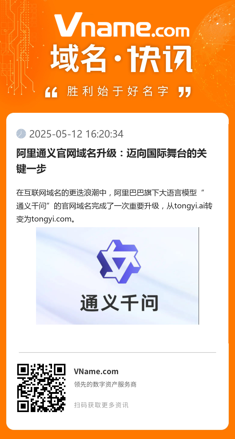 阿里通义官网域名升级:迈向国际舞台的关键一步