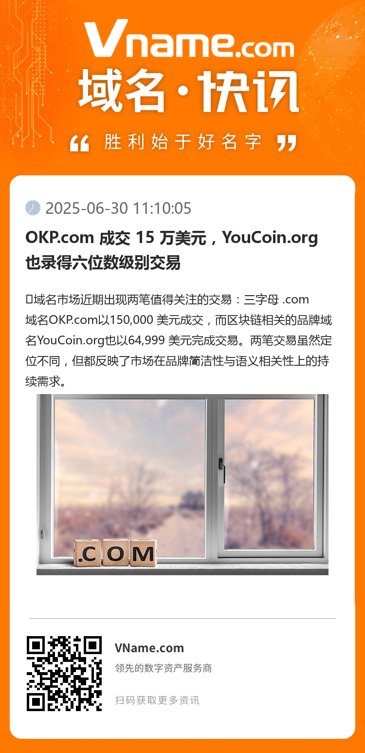 OKP.com 成交 15 万美元,YouCoin.org 也录得六位数级别交易