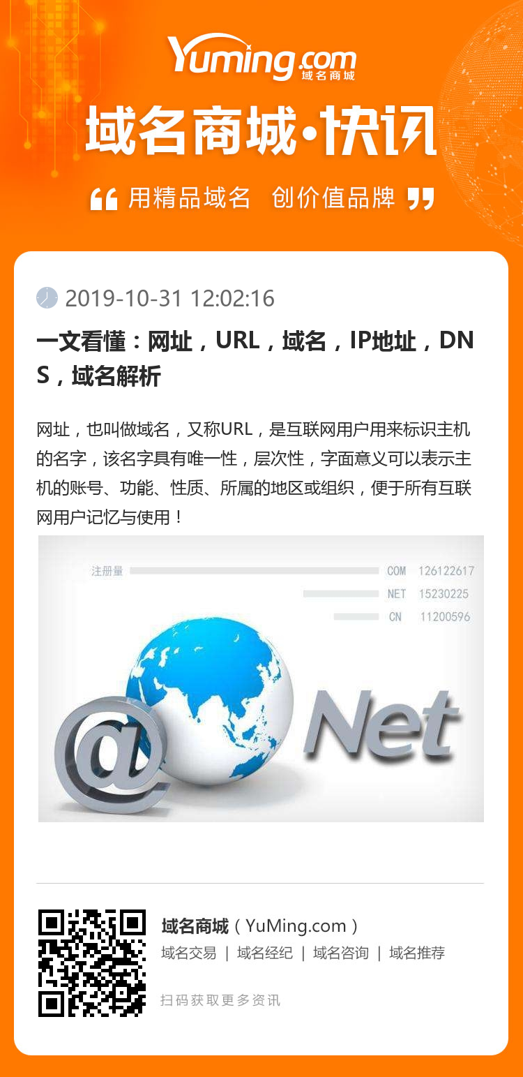 一文看懂：网址，URL，域名，IP地址，DNS，域名解析